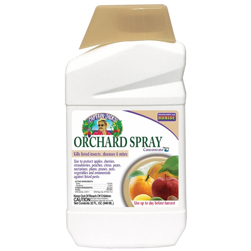 Captain Jack's 218 Fruit and Nut Orchard Spray, Liquid, Spray Application, 1 qt