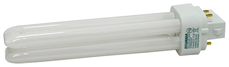 Sylvania 20941 Double Tube Compact Fluorescent Bulb, 26 W, T4 Lamp, G24Q-3 Lamp Base, 1710 Lumens, 2700 K Color Temp