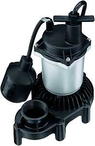 Simer 2163 Sump Pump, 660 gph, 1-Phase, 3.9 A, 115 V, 0.33 hp, 1-1/2 in Outlet, 22 ft Max Head
