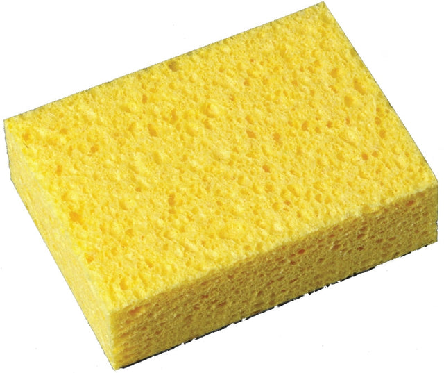 Scotch-Brite 7449-T Commercial Sponge, 6 in L, 4-1/4 in W, 1.6 in Thick, Cellulose, Yellow