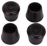 ProSource FE-50633-B Furniture Leg Tip, Round, Rubber, Black, 5/8 in Dia, 1.1 in H, Pack of 36
