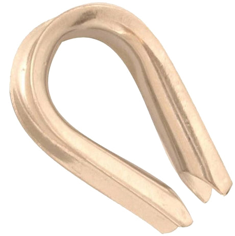Baron 264EG-1/2 Wire Rope Thimble, 1/2 in Dia Cable, Steel, Electro-Galvanized, Pack of 10