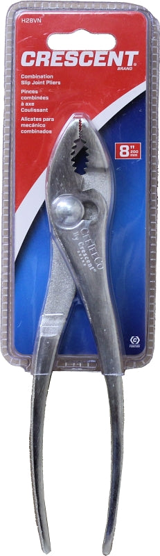 Crescent Cee Tee Series H28VN Slip Joint Plier, 8 in OAL, 1 in Jaw Opening, Knurled Handle