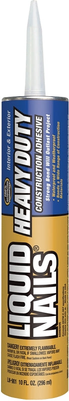 Liquid Nails LN-901 Heavy-Duty Construction Adhesive, Tan, 10 oz Cartridge, Pack of 24
