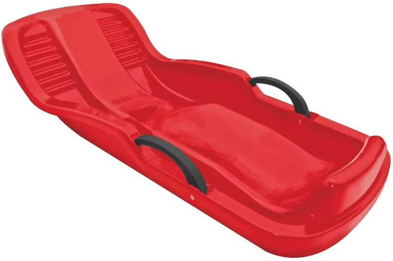 Paricon 660 Winter Heat Toboggan Sled, Plastic, Black/Red