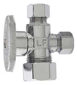 Plumb Pak PP20115LF Stop Valve, 5/8 x 3/8 x 3/8 in Connection, Compression, 400 psi Pressure, Brass Body