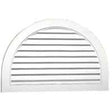 Duraflo 626095-00 Gable Vent, 22-1/2 in L, 33-3/4 in W, Vinyl, White