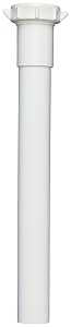 Plumb Pak PP20944 Pipe Extension Tube, 1-1/4 in, 6 in L, Slip-Joint, PVC, White