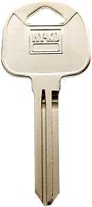 Hy-Ko 11010HY16 Automotive Key Blank, Brass, Nickel, For: Hyundai Vehicle Locks, HY16 Key Number, Pack of 10