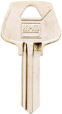 Hy-Ko 11010S3 Key Blank, Brass, Nickel, For: Sargent Cabinet, House Locks and Padlocks, S3 Key Number, Pack of 10