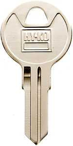 Hy-Ko 11010TM15 Key Blank, Brass, Nickel, For: Trimark Cabinet, House Locks and Padlocks, TM15 Key Number, Pack of 10