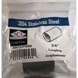 Smith-Cooper 3/4 in. FPT X 3/4 in. D FPT Stainless Steel Coupling