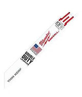 Milwaukee 48-00-5182 Reciprocating Saw Blade, Applicable Materials: Fiber, Plastic, Rubber, 3/4 in W, 6 in L, 14 TPI