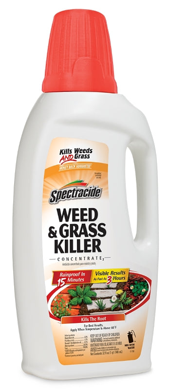 Spectracide HG-96390 Weed and Grass Killer, Liquid, Amber, 30 oz Bottle