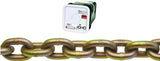 Campbell 0510526 Transport Chain, 5/16 in, 50 ft L, 4700 lb Working Load, 70 Grade, Carbon Steel, Chrome Yellow/Zinc