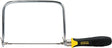 STANLEY 15-104 Coping Saw, 6-1/2 in L Blade, 15 TPI, HCS Blade, Cushion-Grip Handle, Plastic/Rubber Handle