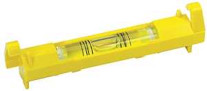 STANLEY 42-193 Line Level, 3-3/32 in L, 1-Vial, 2-Hang Hole, ABS, Yellow