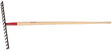 Razor-Back 63111 Level Head Rake, 3.325 in L Head, 17-5/8 in W Head, 16-Tine, Steel Head, 60 in L Handle