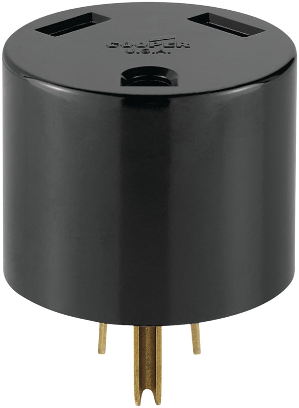 Eaton Cooper Wiring 1264-BOX Power Adapter, 30 A, 125 V, Plug, Receptacle