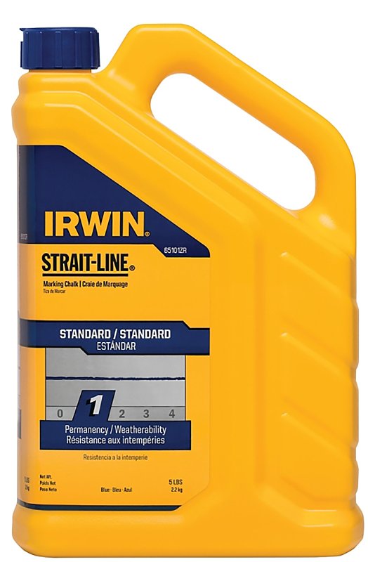 Irwin STRAIT-LINE 65101ZR Marking Chalk, Blue, Temporary