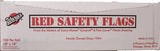 Warp's RSF Safety Flag Roll, 18 in L, 18 in W, Red, Plastic