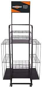 Diamondback TF01 Umbrella Rack, 54-3/4 in H, Steel, Black, Black