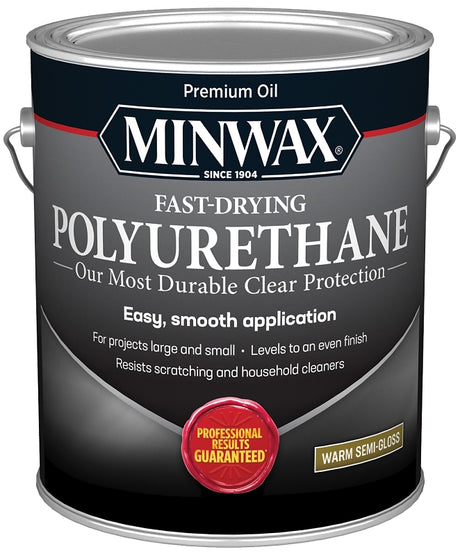 Minwax 71029000 Polyurethane, Oil Base, Clear, Semi-Gloss, Liquid, 1 gal Can, 0.9 Specific Gravity, Pack of 2