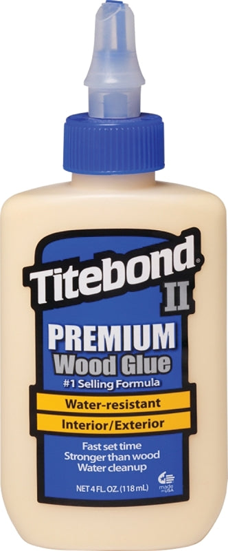 Titebond II 5002 Glue, Yellow, 4 oz Bottle