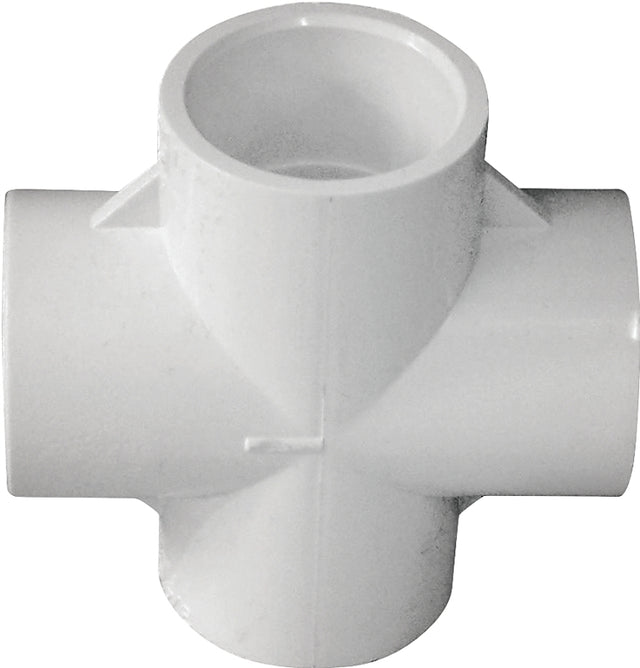 IPEX 192756 Flush Reducing Pipe Bushing, 4 x 3 in, Spigot x Hub, PVC, White, SCH 40 Schedule