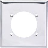 Eaton Wiring Devices 69-BOX Series Power Outlet Wallplate, Standard-Size, 4-1/2 in L, 4-9/16 in W, 2-Gang