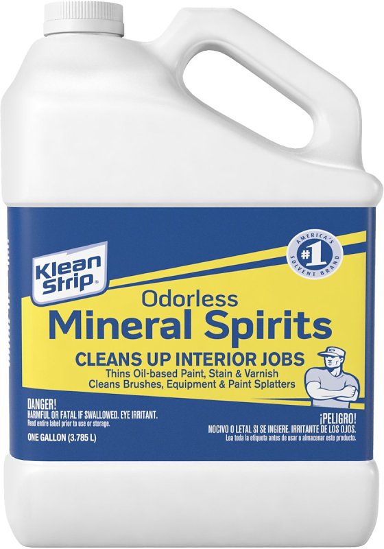 Klean Strip GKSP94214CA Mineral Spirit Thinner, Liquid, Aromatic Hydrocarbon, Clear, 1 gal Can, Pack of 4