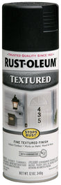 Rust-Oleum 7220830 Rust Spray Paint, Textured, Black, 12 oz Can