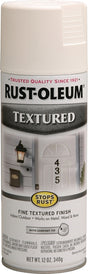 Rust-Oleum 7225830 Rust Spray Paint, Textured, White, 12 oz Can