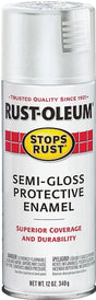 Rust-Oleum 7797830 Rust Preventative Spray Paint, Semi-Gloss, White, 12 oz Can
