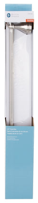 Boston Harbor L5024-13B-103L Towel Bar, 24 in L Rod, Brushed Nickel, Surface