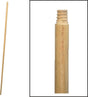Birdwell 534-12 Broom Handle, 15/16 in Dia, 72 in L, Threaded, Hardwood