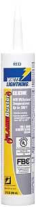 White Lightning W44117010 Silicone Sealant, Red, -20 to 122 deg F, 10 oz, Cartridge