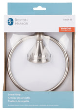 Boston Harbor L5060-13B-103L Towel Ring, 6 in Dia Ring, Wall Mounting