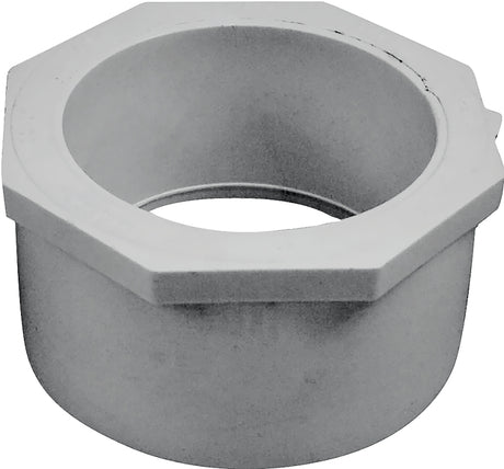 IPEX 035679 Reducer Bushing, 4 x 3 in, Spigot x Socket, PVC, White, SCH 40 Schedule, 220, 260 psi Pressure