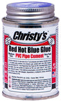 Christy's Red Hot Blue Glue RH-RHBV-QP-48 Medium-Bodied Cement, 0.25 pt Can, Liquid, Blue