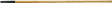 Link Handles 66649 Replacement Hoe/Rake Handle, 1-7/16 in Dia, 72 in L, Ash Wood, Clear