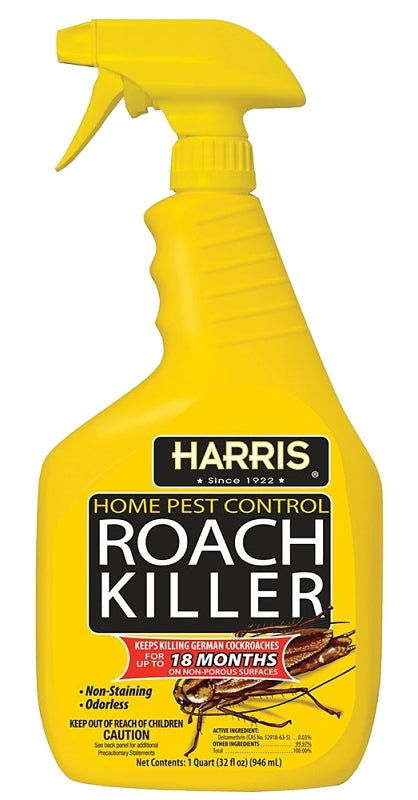 Harris HRS-32 Roach Killer, Liquid, Spray Application, Indoor, 32 oz Bottle