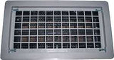 Witten Vent 315CGR Foundation Vent, 62 sq-in Net Free Ventilating Area, Mesh Grill, Thermoplastic, Gray