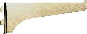 Knape & Vogt 180 BR 8 Shelf Bracket, 8 in L, Steel, Brass