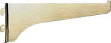 Knape & Vogt 180 BR 8 Shelf Bracket, 8 in L, Steel, Brass