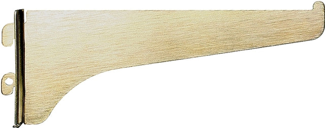 Knape & Vogt 180 BR 8 Shelf Bracket, 8 in L, Steel, Brass