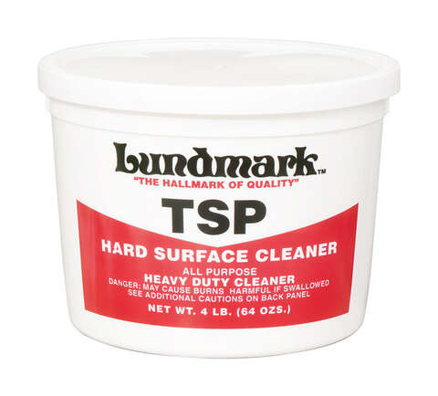 Lundmark TSP No Scent Hard Surface Cleaner 4 lb Powder, Pack of 4