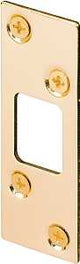Defender Security E2235 Deadbolt Strike, 3-5/8 in L, 1-1/4 in W, Steel, Brass