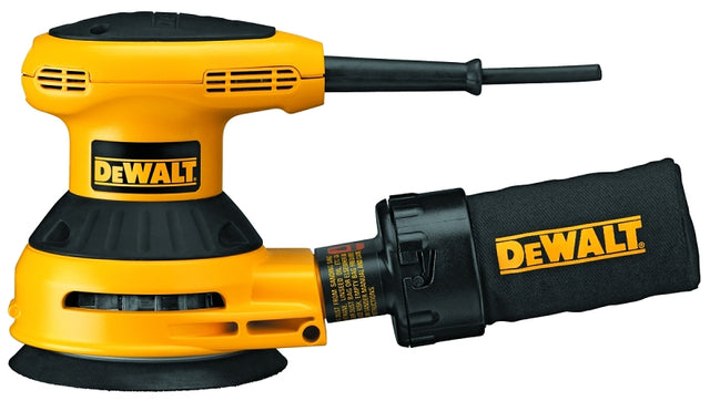 DEWALT DWE6420/D26450 Random Orbit Sander, 3 A, 5 in Pad/Disc, PSA Pad/Disc, Includes: (1) Dust Bag with Vacuum Adapter