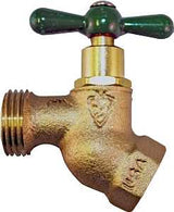 Arrowhead Brass 353LF Hose Bibb, 3/4 x 3/4 in Connection, FIP x Hose, 8 to 9 gpm, 125 psi Pressure, Bronze Body, Rough